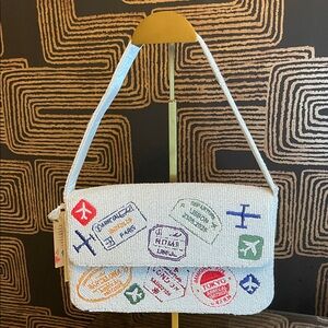 VIRAL PASSPORT BEADED BAG